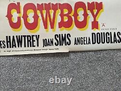 Affiche originale britannique de Carry On Cowboy, re-sortie en 1971 avec Sid James et Kenneth.