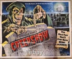 Affiche originale britannique du film CREEPSHOW, format Quad, Très bon état/Presque neuf
