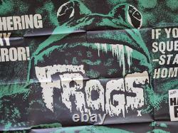 Affiche originale britannique du film 'Frogs' - horreur et science-fiction des années 1970 avec des monstres