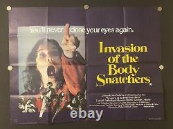 Affiche originale britannique du film L'Invasion des profanateurs de sépultures.