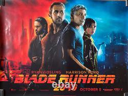 Affiche originale de Blade Runner 2049 au cinéma au Royaume-Uni avec Harrison Ford en 2017