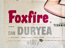 Affiche originale de Foxfire 1955 avec Jane Russell, Jeff Chandler et Dan Duryea