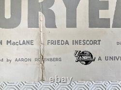 Affiche originale de Foxfire 1955 avec Jane Russell, Jeff Chandler et Dan Duryea