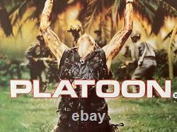 Affiche originale du Platoon au format UK Quad