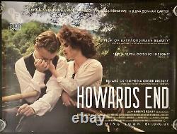 Affiche originale du cinéma quad de Howards End 25e anniversaire BFI RR Merchant Ivory