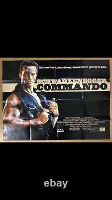 Affiche originale du commando britannique de 1985 en format Quad 30x40