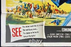 Affiche originale du film Cosaques Quad Edmund Purdom 1960