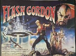 Affiche originale du film Flash Gordon en quad cinéma - Brian Blessed 1980
