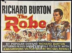 Affiche originale du film Quad Robe Richard Burton Cinemascope 1953