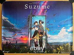 Affiche originale du film SUZUME en format UK Quad Manga Makoto Shinkai anime