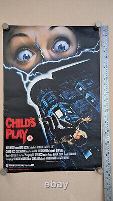 Affiche originale du vidéoclub Child's Play au Royaume-Uni