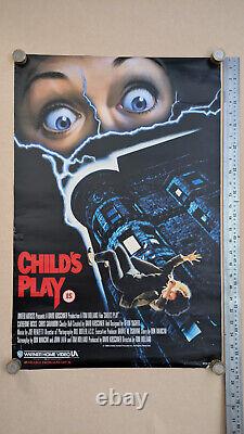 Affiche originale du vidéoclub Child's Play au Royaume-Uni