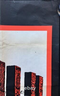 Affiche originale quadruple du film Zulu Stanley Baker Michael Caine Early RR
