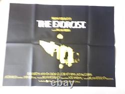Affiche originale rare de l'Exorciste 1973 au format Quad au Royaume-Uni, sans tampon Oscar.