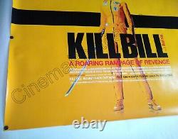 Affiche originale roulée du film KILL BILL Vol 1 en format UK Quad signée par Tarantino