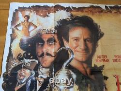 Affiche pliée originale double face de Hook 1991 Quad Cinema du Royaume-Uni de Steven Spielberg