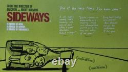 Affiche quad originale britannique de Sideways