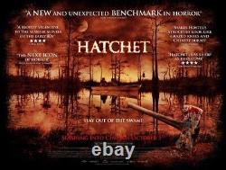 Affiche quad originale du Royaume-Uni 30X40 pouces pour le film 'Hatchet' enroulée