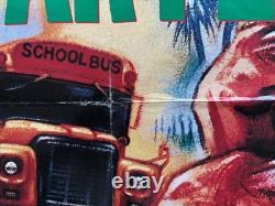 Affiche quad pliée originale du Royaume-Uni de Nightmare on Elm Street part 2 en bon état