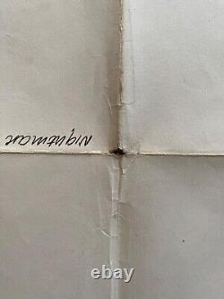 Affiche quad pliée originale du Royaume-Uni de Nightmare on Elm Street part 2 en bon état