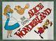 Alice In Wonderland (1951, Rr1978) Rare Affiche Originale De Cinéma Quad Britannique Disney