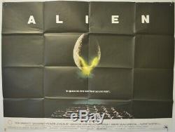 Alien (1979) Affiche De Film Cinéma Quad Ridley Scott, Sigourney Weaver