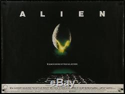 Alien 1979 D'origine Britannique Déplié 30x40 Affiche Quad Ridley Scott Film / Artgallery
