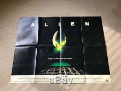 Alien Original Uk Quad Film Affiche Du Film