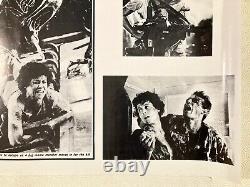 Aliens The Sun Newspaper Original Movie Quad Poster 1986 Sigourney Weaver