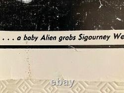 Aliens The Sun Newspaper Original Movie Quad Poster 1986 Sigourney Weaver