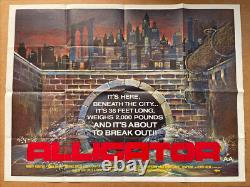 Alligator original ? Affiche de film UK Quad horreur 1980