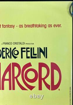 Amarcord Affiche de Film Quad Originale BFI 2004 RR Federico Fellini