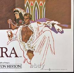 Antony et Cléopâtre Affiche de Film Originale Quad Charlton Heston 1972