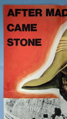 Après Mad Max est venu STONE (1974) très rare affiche originale de film de motards quad du Royaume-Uni