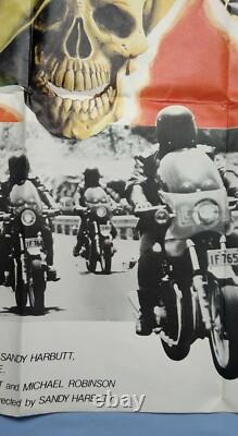Après Mad Max est venu STONE (1974) très rare affiche originale de film de motards quad du Royaume-Uni