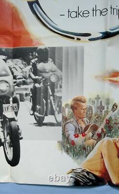 Après Mad Max est venu STONE (1974) très rare affiche originale de film de motards quad du Royaume-Uni