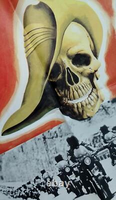 Après Mad Max est venu STONE (1974) très rare affiche originale de film de motards quad du Royaume-Uni