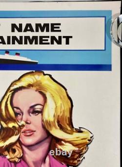 Assaut sur une reine Affiche originale de cinéma Quad Frank Sinatra ABC 1966
