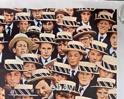 Au revoir, Monsieur Chips Affiche de film originale Quad renforcée en toile Peter O'Toole 1969