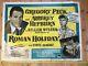 Audrey Hepburn Roman Holiday Original Uk Quad Film Poster Rare
