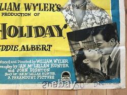 Audrey Hepburn Roman Holiday Original Uk Quad Film Poster Rare