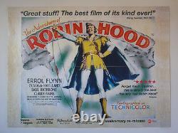 Aventures De Robin Hoood Uk British Quad Movie Poster 30 X 40 Rolled