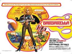 BARBARELLA (1968) Affiche de film culte britannique Quad 30x40