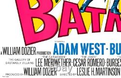 BATMAN (1966) rare British quad 30x40 affiche de film basée sur la série télévisée