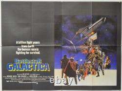 BATTLESTAR GALACTICA (1979) Affiche de film originale Quad Lorne Greene