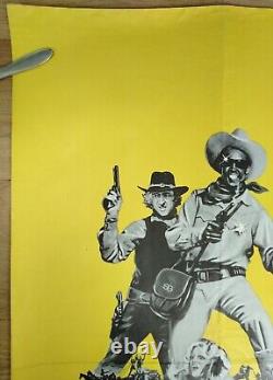 BLAZING SADDLES / MONTY PYTHON ET LE SAINT GRAAL affiche originale d/b quad du Royaume-Uni