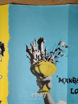 BLAZING SADDLES / MONTY PYTHON ET LE SAINT GRAAL affiche originale d/b quad du Royaume-Uni