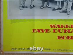 BONNIE ET CLYDE (1967) affiche originale quad du film Warren Beatty, Faye Dunaway