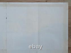 BONNIE ET CLYDE (1967) affiche originale quad du film Warren Beatty, Faye Dunaway