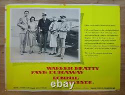 BONNIE ET CLYDE (1967) affiche originale quad du film Warren Beatty, Faye Dunaway